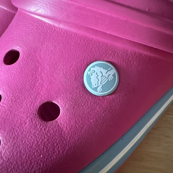 Crocs Retro Classic Clog Womens Size 11 Candy Pink Teal Blue White Gum‎ Sole - Picture 5 of 6